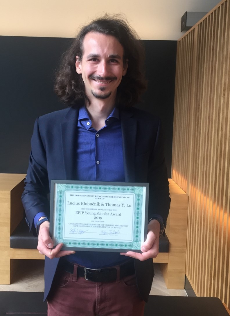Lucius Klobučník wins EPIP Young Scholar Award